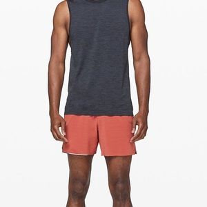 Lululemon Surge 6inch inseam shorts. Heather red